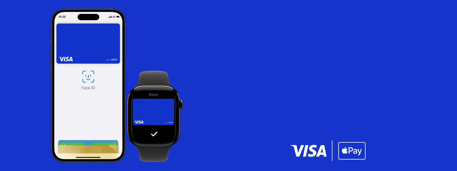 Visa card added to iPhone and Apple Watch