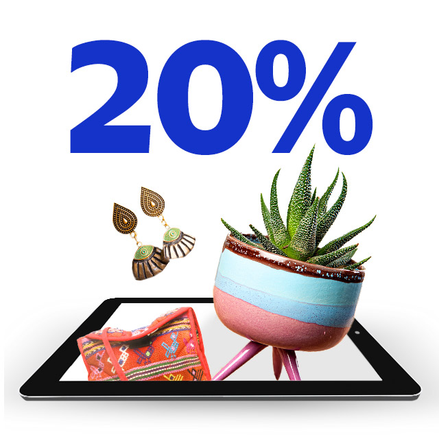 Unique, handmade things with 20% discount