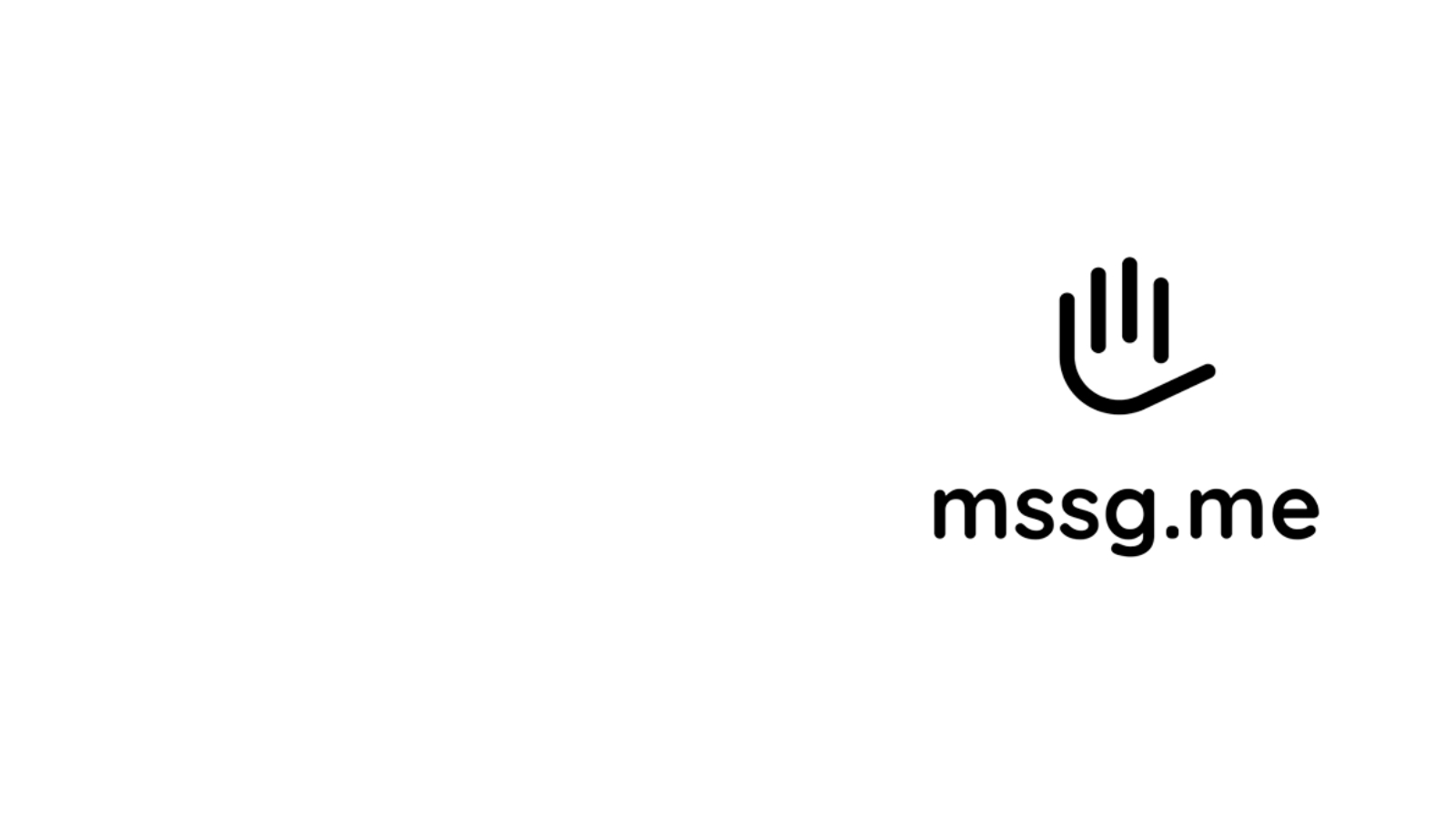 A logo of Mssg.me